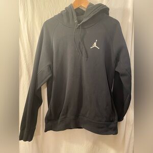 Jordan Black Hoodie with White Logo